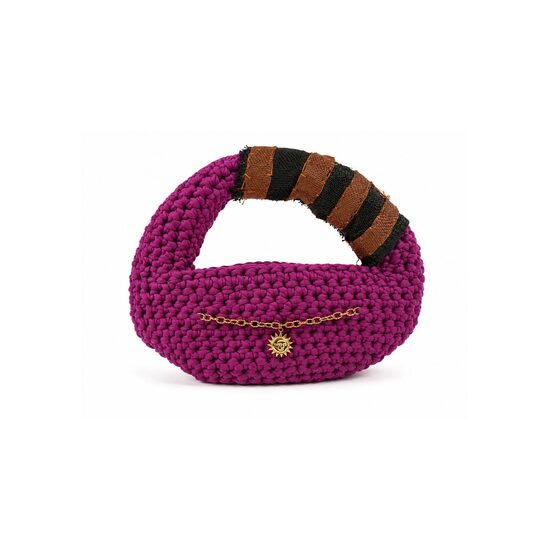 Sac violet coton tissu Kuba