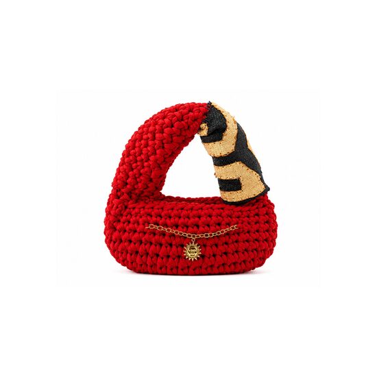 Sac rouge coton tissu Kuba
